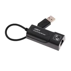 USB2.0 To RJ45 Network Cable Adapter 100Mbps Wired Network Card External Drive Free Network Card For Computer Notebooks