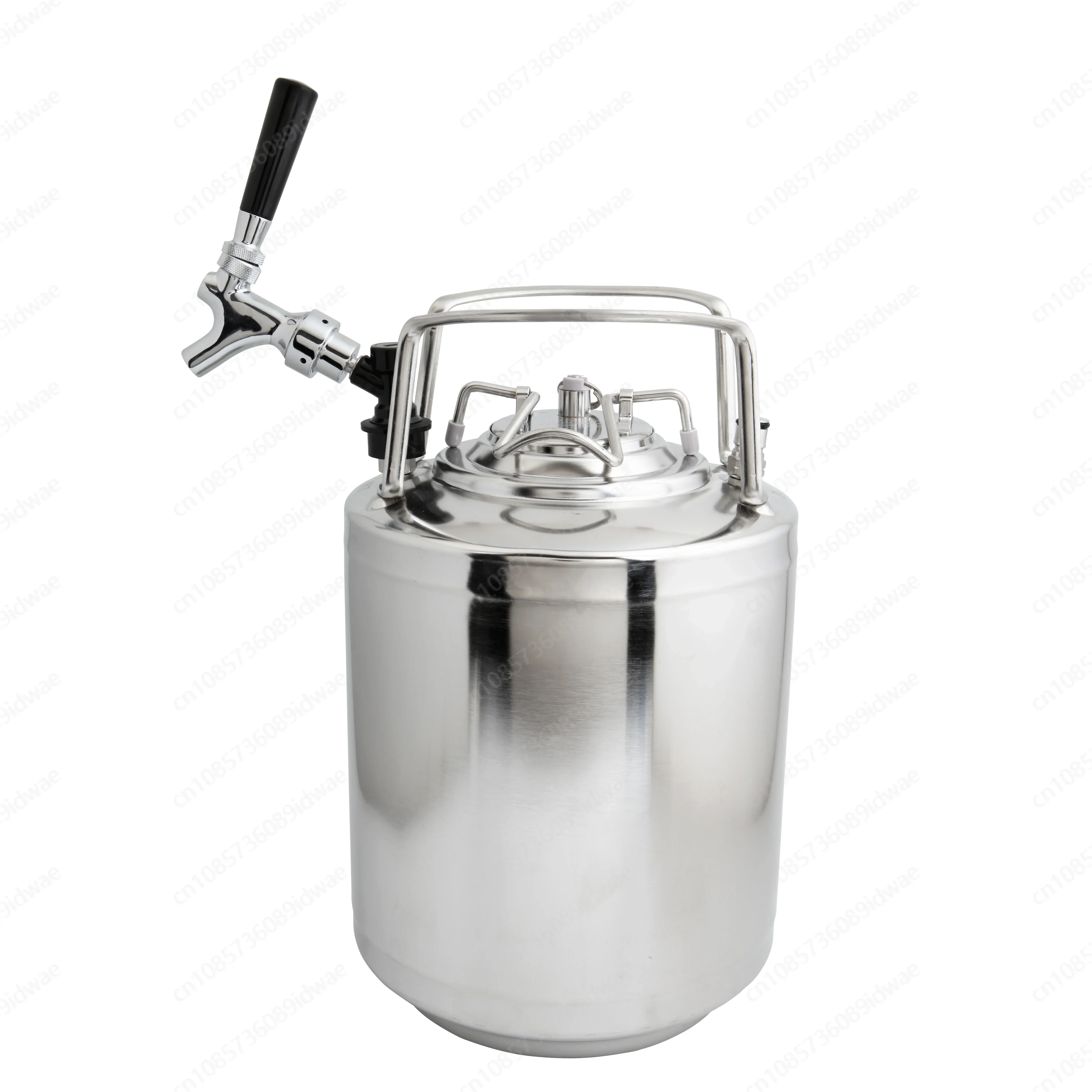 6L 304 stainless steel beer barrel, cola barrel, pressure-preserving fermented beer, keg barrel, syrup self-brewing barrel