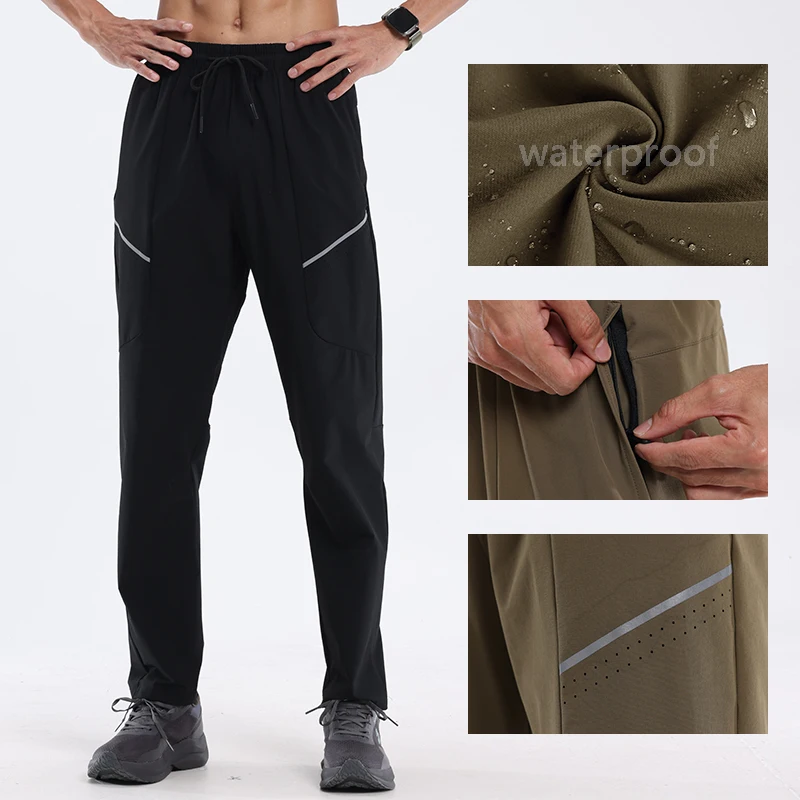 

Waterproof Men's Sports Pants Gym Training Jogging Sweatpants Casual Outdoor Fitness Running Long Pants