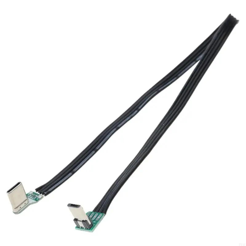 USB Tipo USB 5PIN Cable izquierdo Adaptador en ángulo derecho Carga y cable datos 77JC