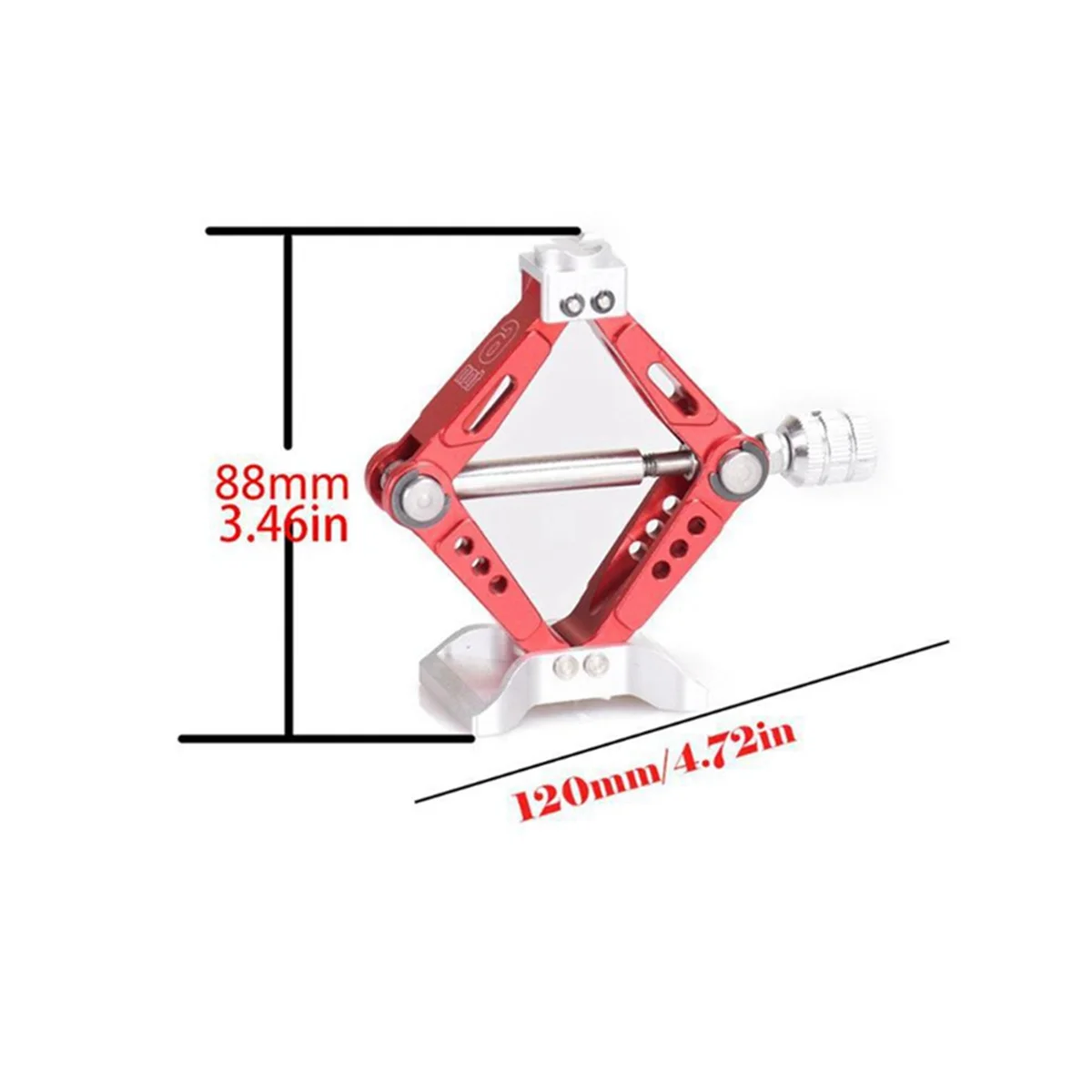 Practical RC Car 1:10 Scale Adjustable Metal Scissor Jack Tool for RC Crawler Car Axial SCX10 for Traxxas TRX4 Tamiya CC01 D90