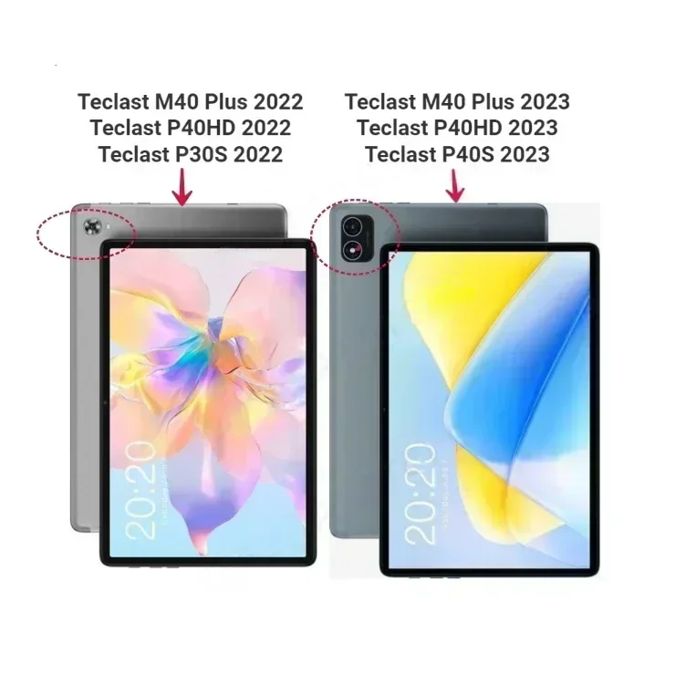 Teclast P40HD P40S 태블릿용 PU 가죽 케이스, M40 플러스 커버, 자동 깨우기 기능 스탠드 플립 케이스, 10.1 인치, 2023 신제품