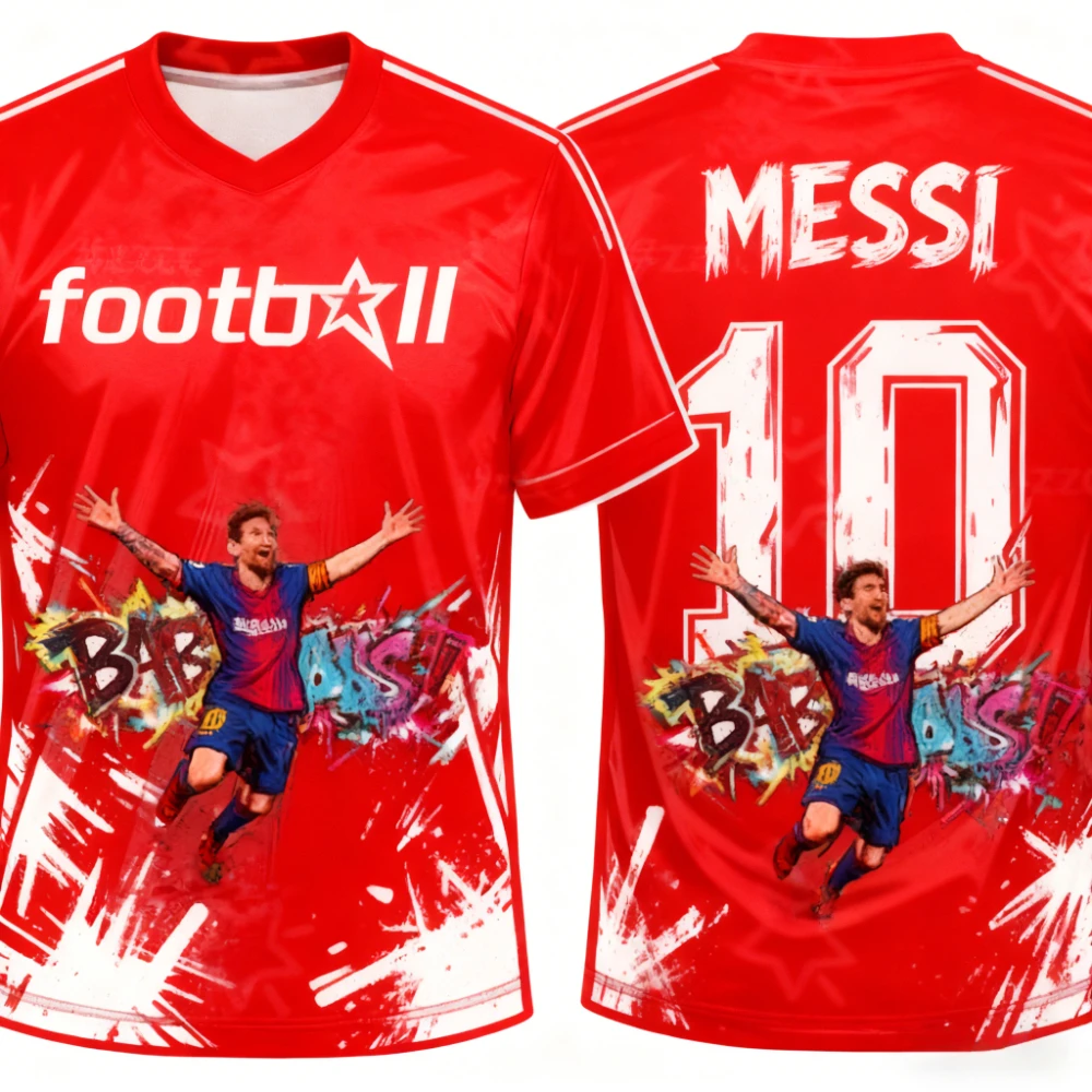 

Новое поступление, мужская футболка из джерси, женская футболка из джерси Месси, футбольная одежда, подарок фанату, топ для взрослых, летняя футболка, топ, детская футболка