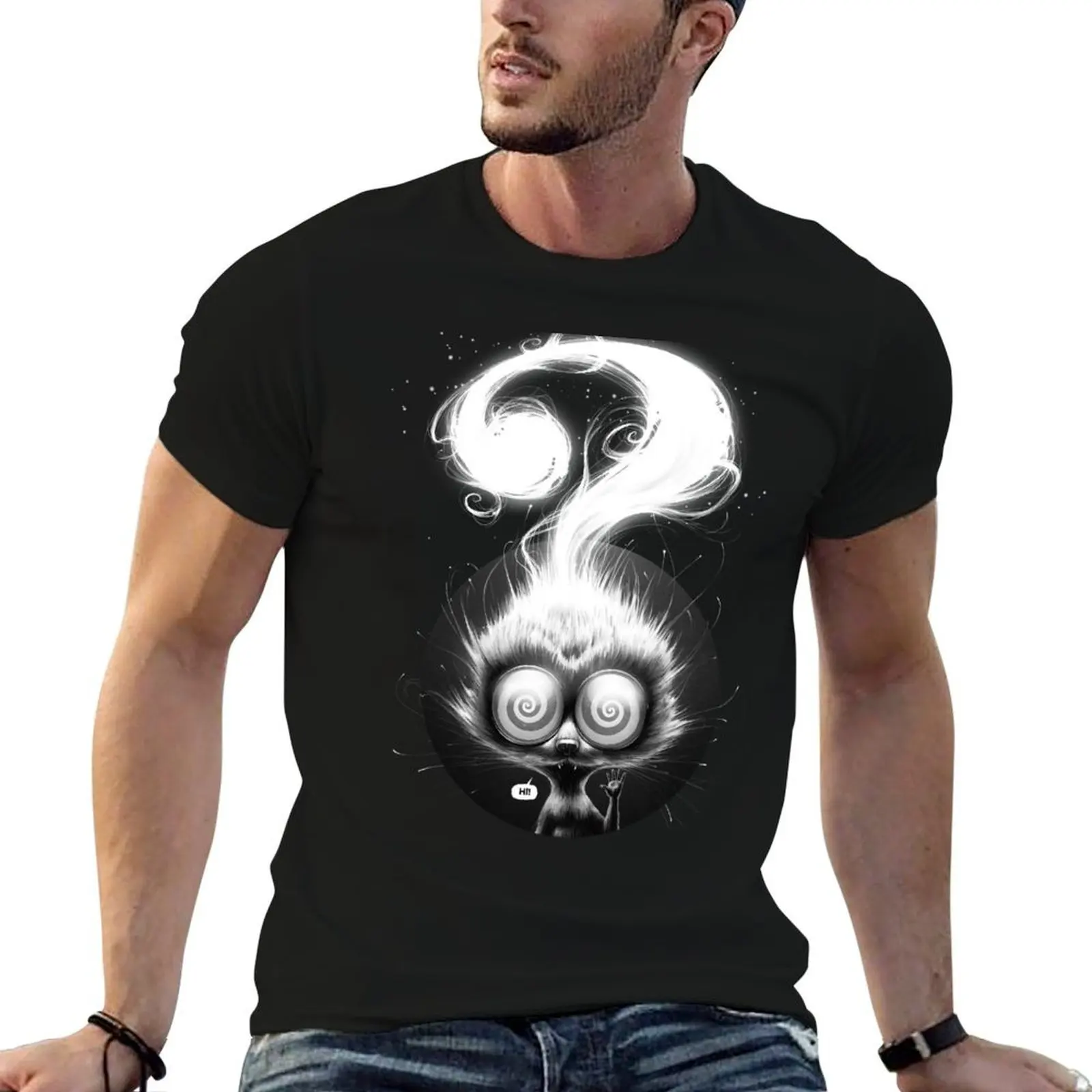 Question! T-Shirt Work Casual Loose Fit T-Shirt