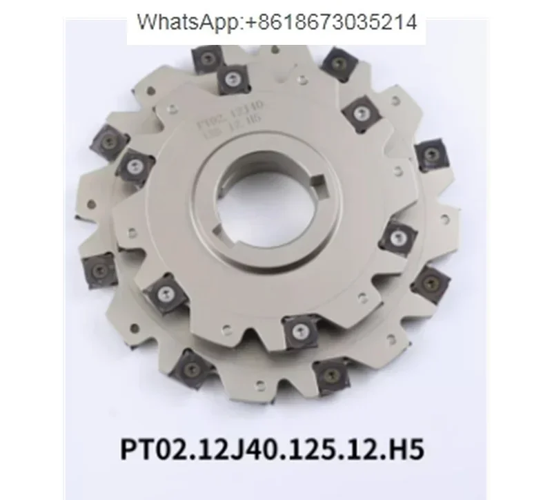 

PT02 Series CNC Three-face Milling Cutter Disk SMP01 PT02.12J27.100.10.H4 PT02.12J50.200.18.H8 Excluding The Inserts