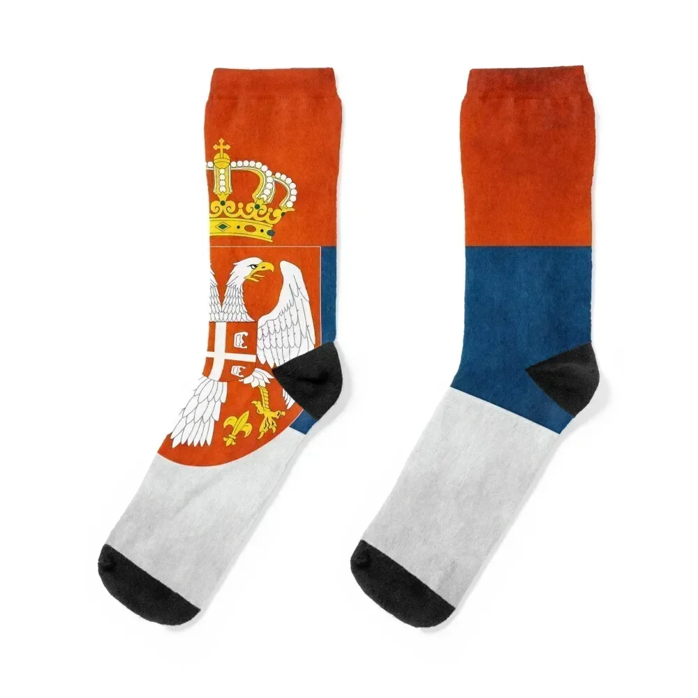

Serbia Serbian Flag National Flag of Serbia Serbian National Flag Socks Christmas Soccer Socks Girl Men's