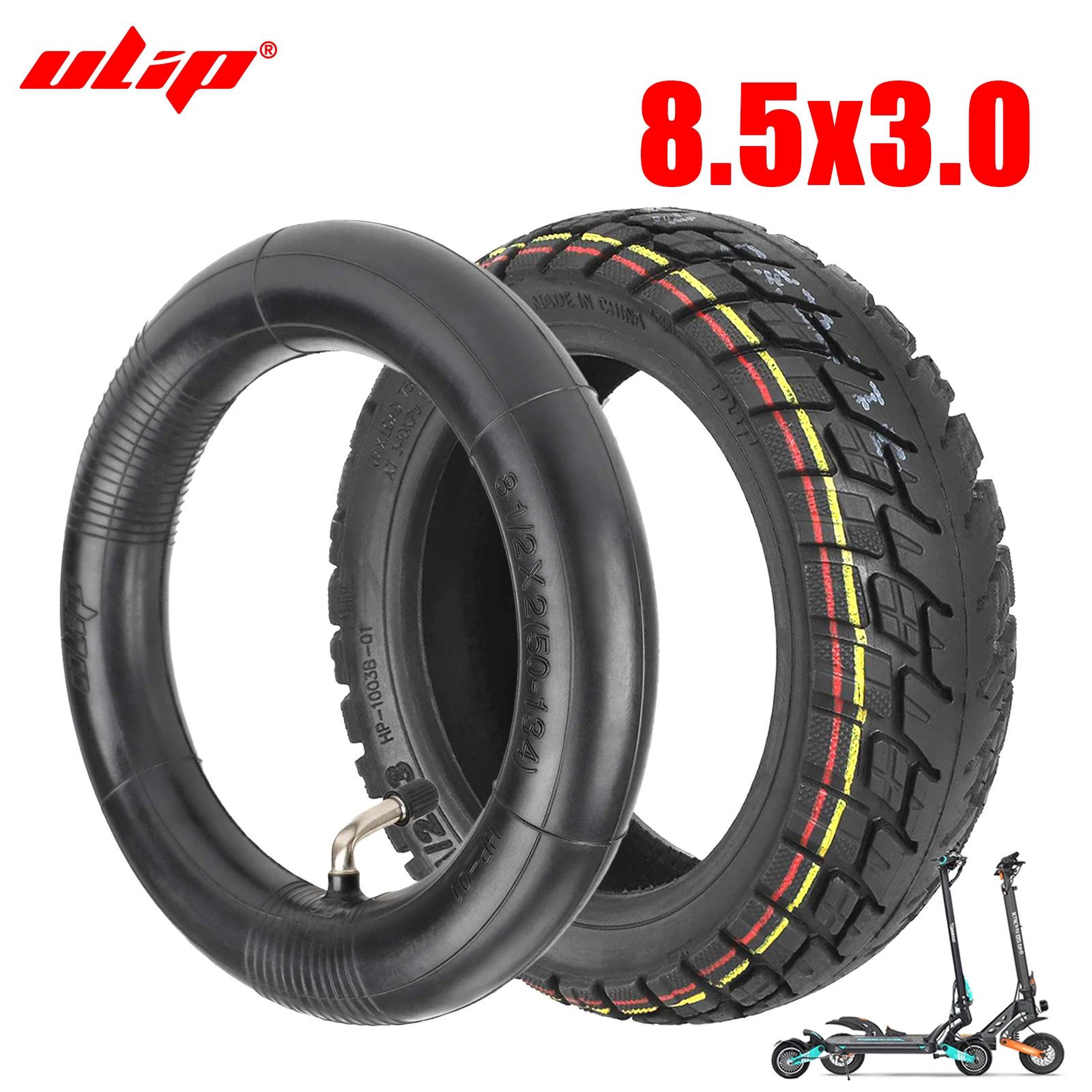 

Ulip 8,5x3,0-дюймовая шина и Ulip 8 1/2x2 с утолщенной внутренней трубкой для электрического скутера VSETT 8 9 9+ Zero 8 9 Внедорожная шина 8,5*3 (50-134)