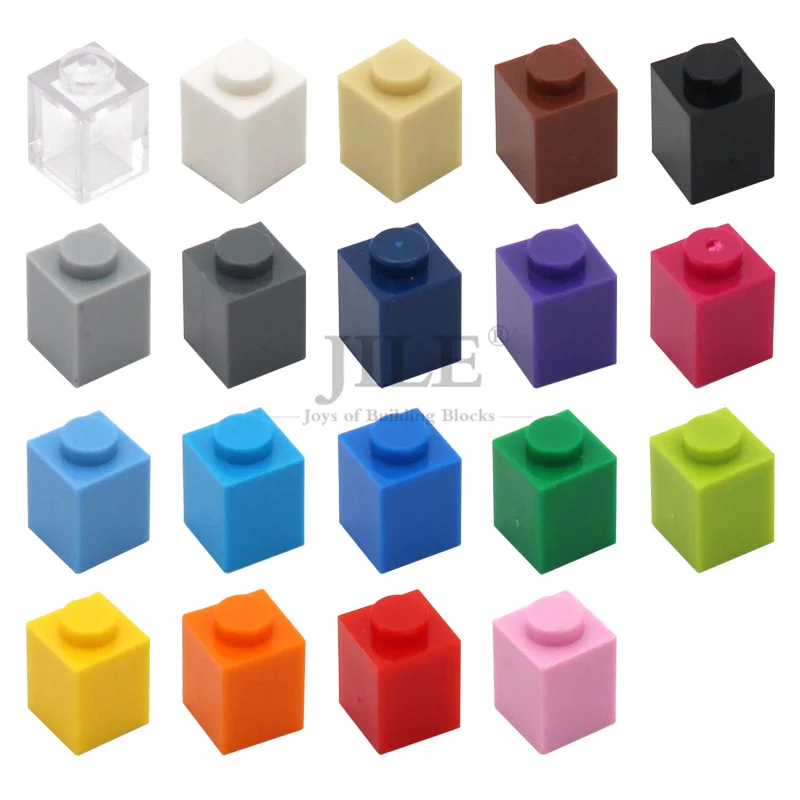 200 stks Moc Creatieve Baksteen 1x1 3005 DIY Klassieke Basics Bouwstenen Compatibel Assembleert Deeltjes voor Kinderen speelgoed