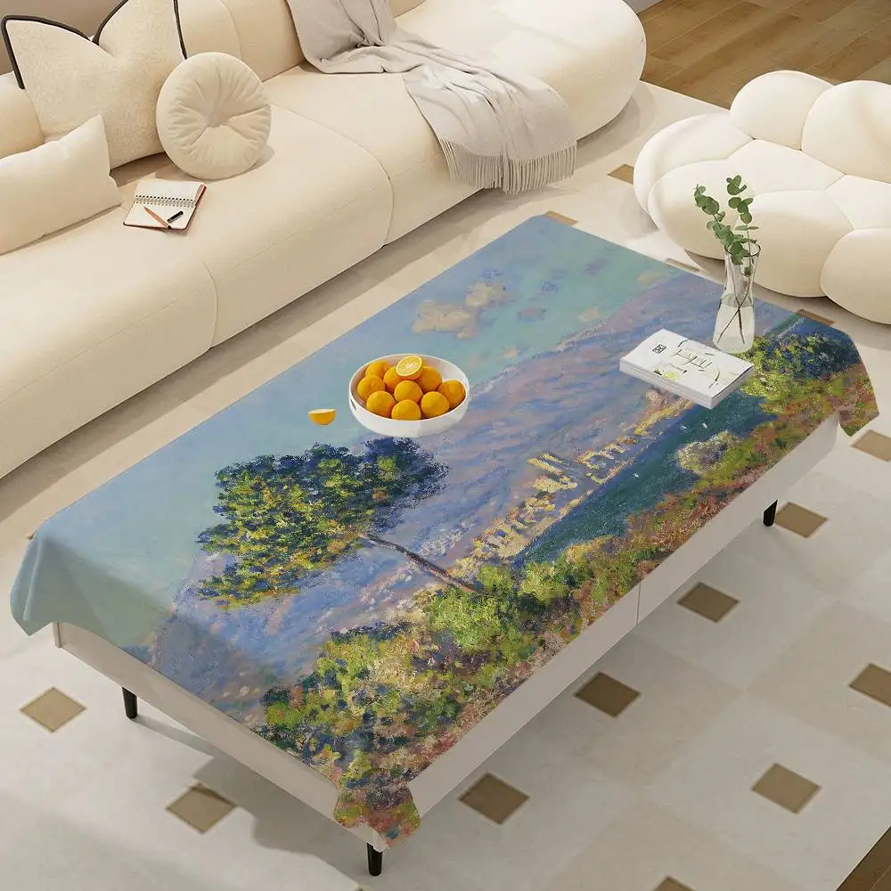 Art C-Claude M-Monet Tablecloth Home Dinner Party Table Cover Wedding Banquet Outdoor Party Cover Hotel Decoration Tablecloths