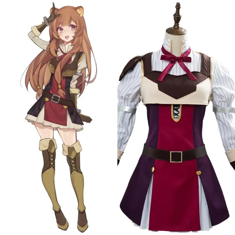 Raphtalia Costume The Rising of the Shield Hero Cosplay Raphtalia Dress Uniform Tate no Yuusha no Nariagari Costume Women Custom