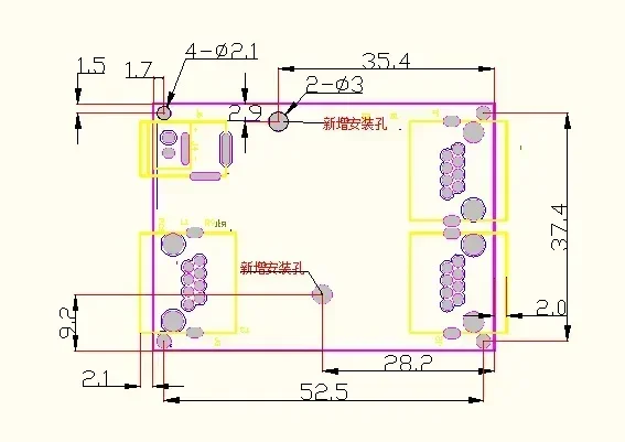 Caixa de fiação de rede de baixo custo, extensão de distância de conversão de dados, mini ethernet, 3 portas, 10/100mbps, módulo de interruptor, rede divisor