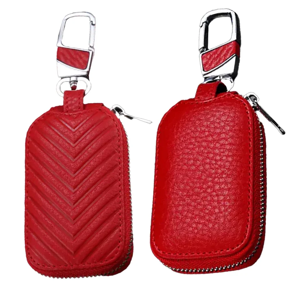 

Car Key Holder Car Key Chain Bag For Daily Use High-quality Leather Secure Closure Stylish And Versatile Unbranded Design