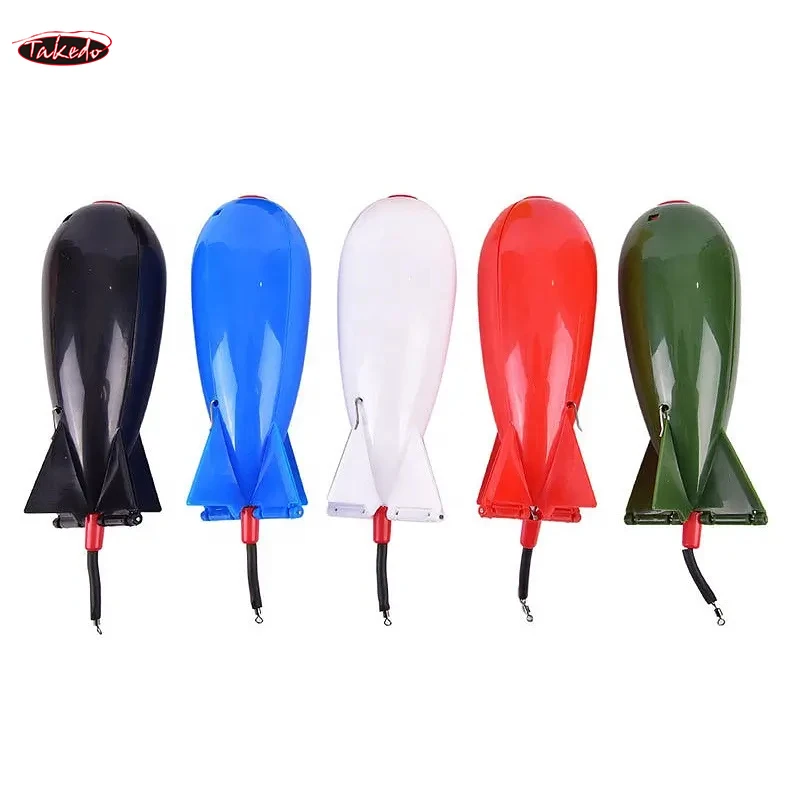 TAKEDO YD01 cohete de pesca Spod bomba carpa flotador aparejos alimentador cebo trampas aparejos cohete de pellets