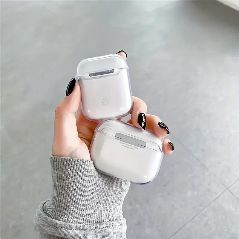 TPU Transparent Protective Case For Apple Airpods 3/4 Soft Silicone Clear Case For Airpods Pro/Pro2 Wireless Earphone Cover