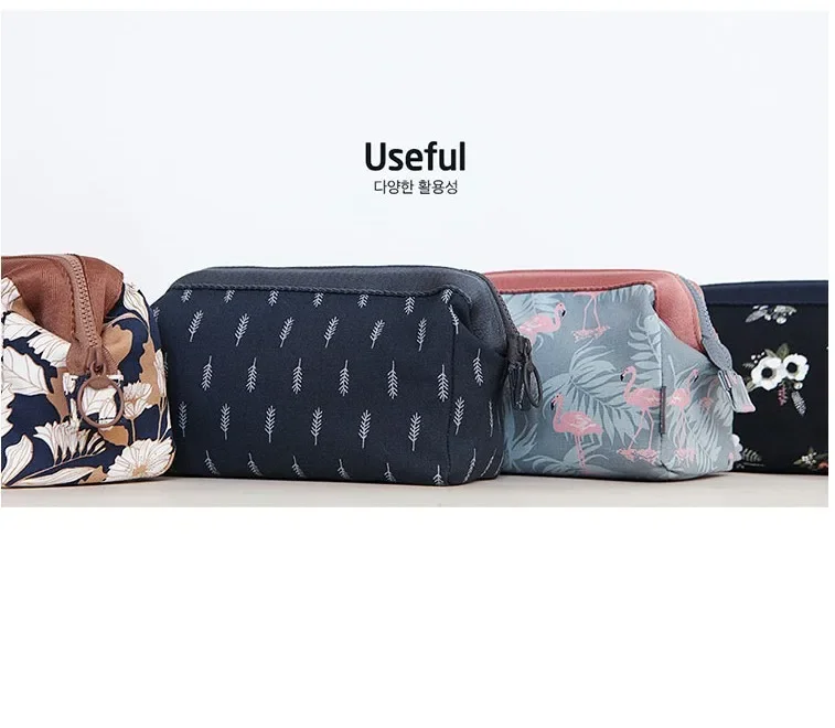 Neue Mode Kosmetik Tasche Frauen Wasserdichte Flamingo Make-Up Taschen Reise Veranstalter Kultur Kits Tragbare Make-Up Taschen Kosmetikerin – Detail 8