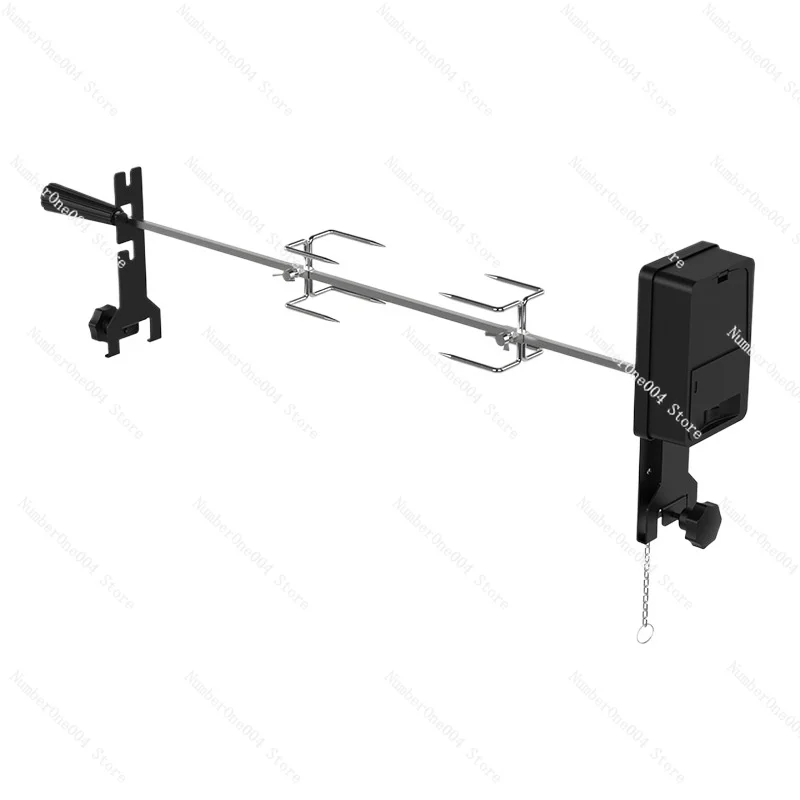 Stainless Steel Electric Rotisserie Spit for BBQ Lamb Leg Chicken Rotating Roasting Fork