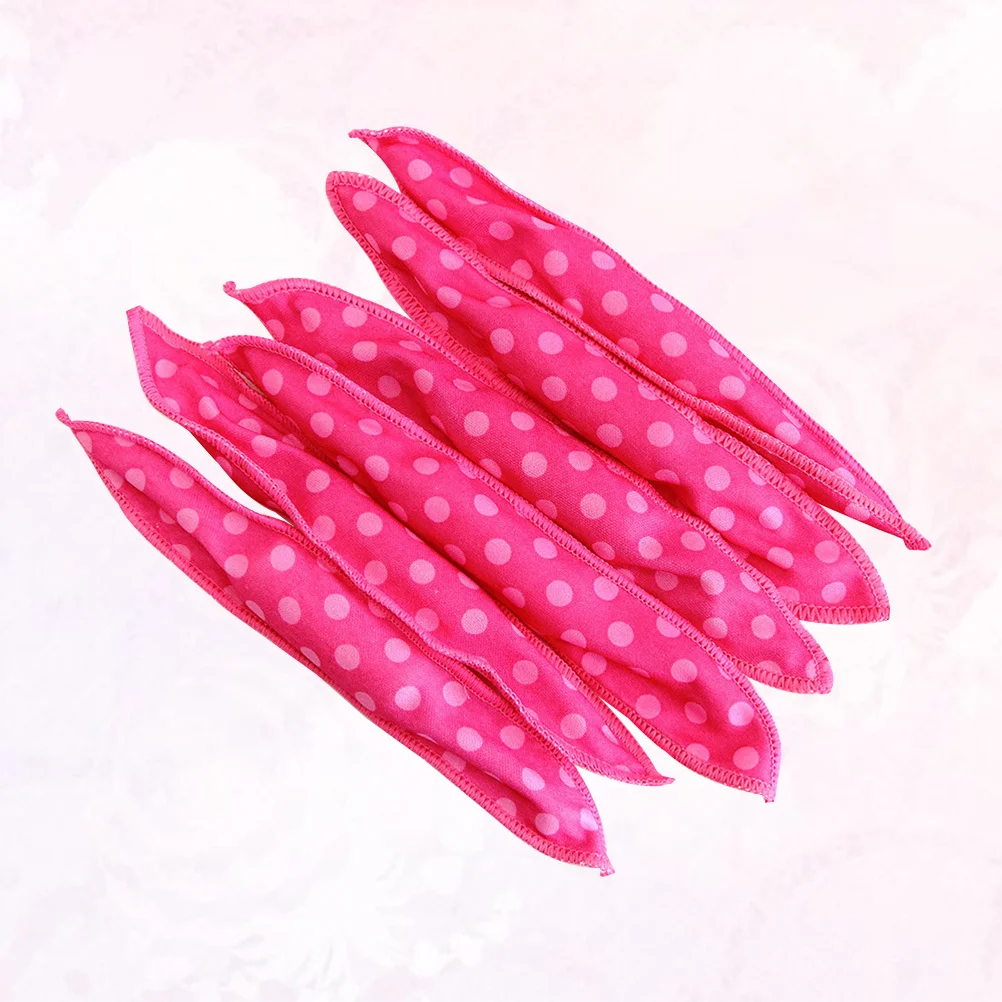 30pcs Polka Curlers Soft Sponge Night Sleep Rollers Styling Tools No Heat For Curly Hair Rollers Hair Curler Tool