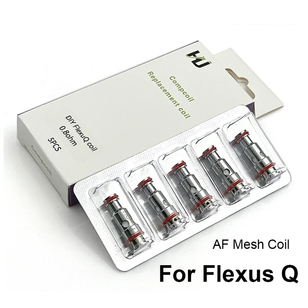 AosVape Flexus Q Mesh Coil 0.6ohm 0.8/1.0/1.2ohm AF Mesh Coils for Flexus Q Flexus Blok MTL Pod System Cartridge Kit