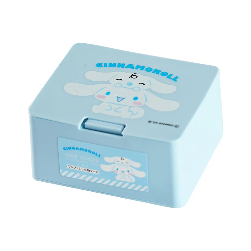 1pc Hellokitys Kuromi Plastic Storage Box with Press Open Lid - Modern Storage for Dental Floss, Cosmetic Pads, and Small Items - view 6