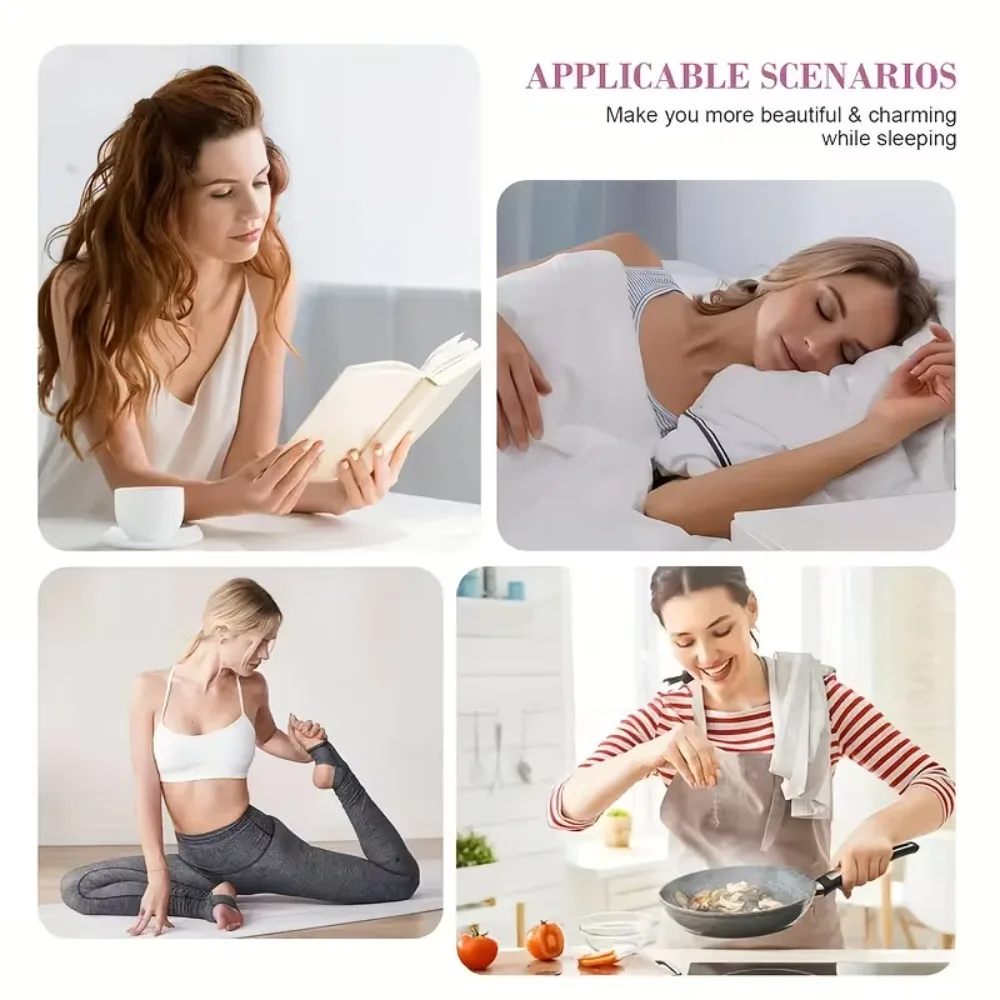 أداة رفع كفاف الوجه للذقن المزدوجة، حزام وجه أرجواني مرن قابل للتنفس، أشرطة قابلة للتعديل، أداة العناية بتجاعيد الرقبة #4