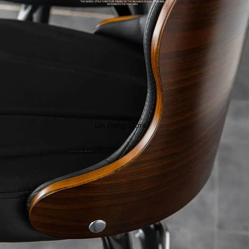 Bar European Swivel Bar Stools Metal Lounge Wooden Modern Counter Designer Bar Chair Chaise Dining Kitchen Household Items