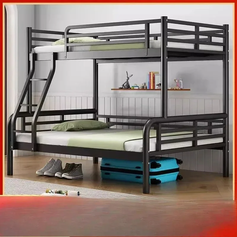 سرير الأم بطابقين للأطفال، سرير مهجع لموظفي الطلاب، سرير مرتفع ومنخفض مزدوج #3