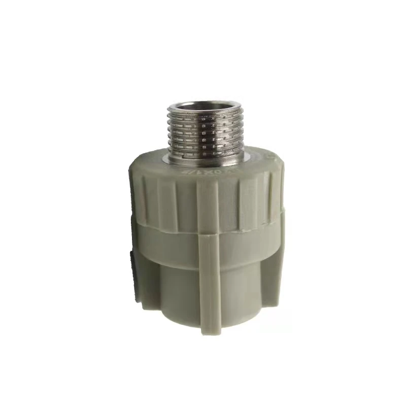 Gray PPR outer wire directly 1/2 3/4 1 inch 1.2 inch 1.5 inch 2 inch 7590 direct connector ppr water pipe fittings