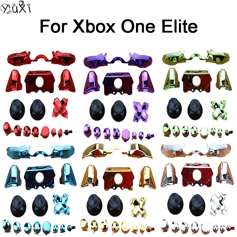 

YuXi 1SET For Xbox One Elite LB RB LT RT NEW Button Game Handle Direction Key Repair Accessories Electroplated Button Full Set