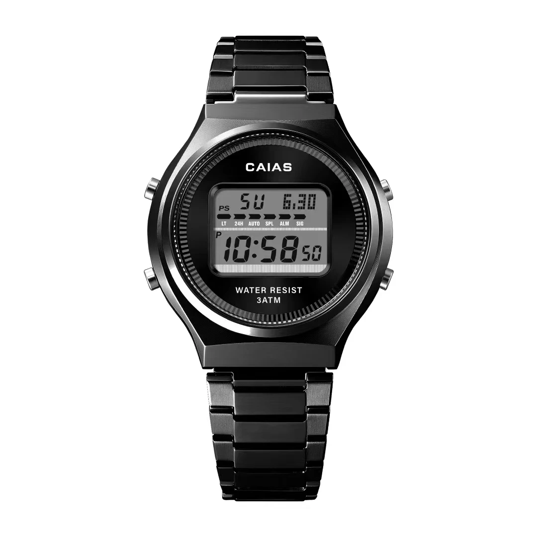G-SHOSU Unisex Watch, Round Dial, 2100 Sports Digital Quartz Watch, Full-Featured, World Time, LED Dual Display - view 2