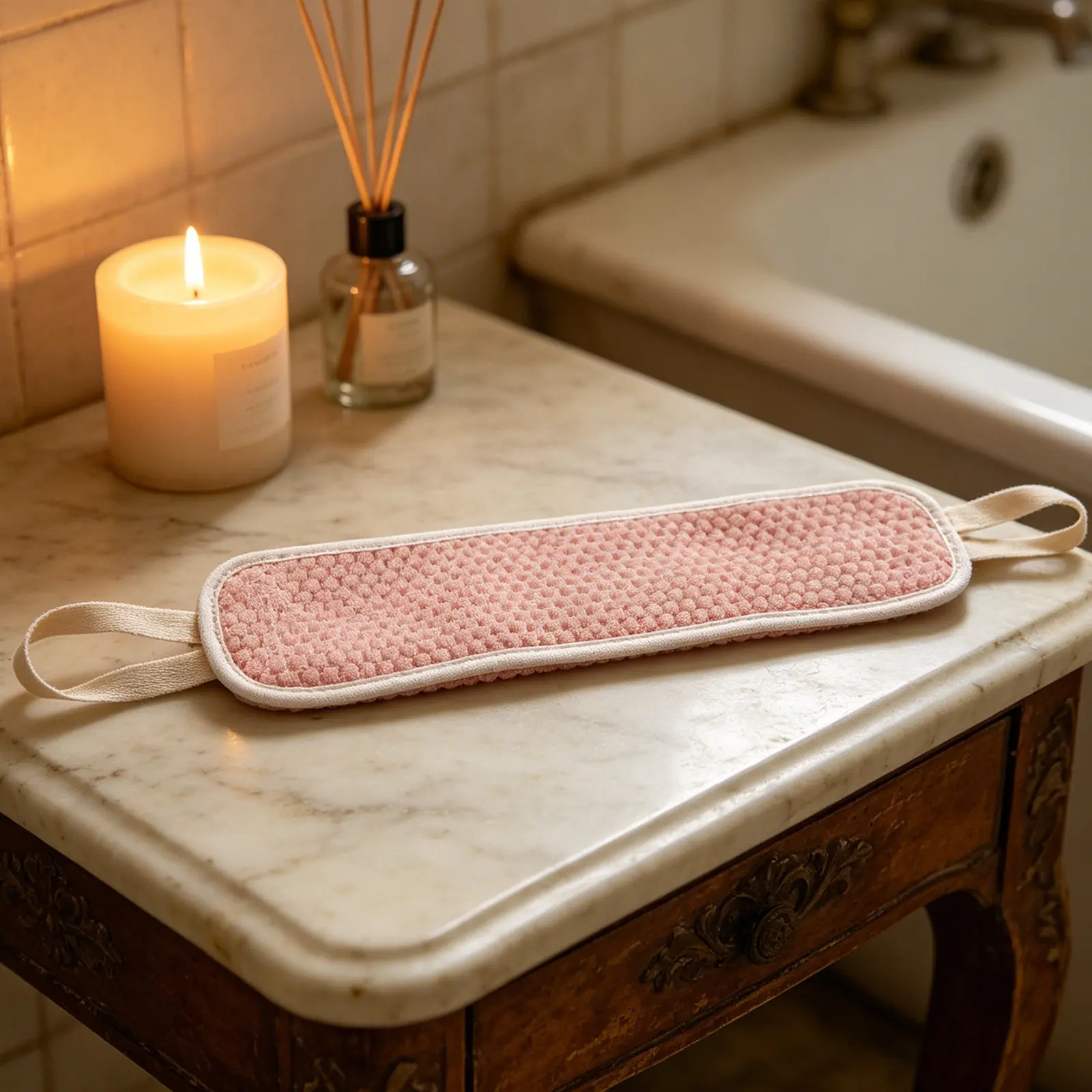 3Pcs Extra Long Thicken Body Scrubber for Bath Shower Exfoliation Back Cleaning Relaxation Hard Skin Removal Frothing Bath