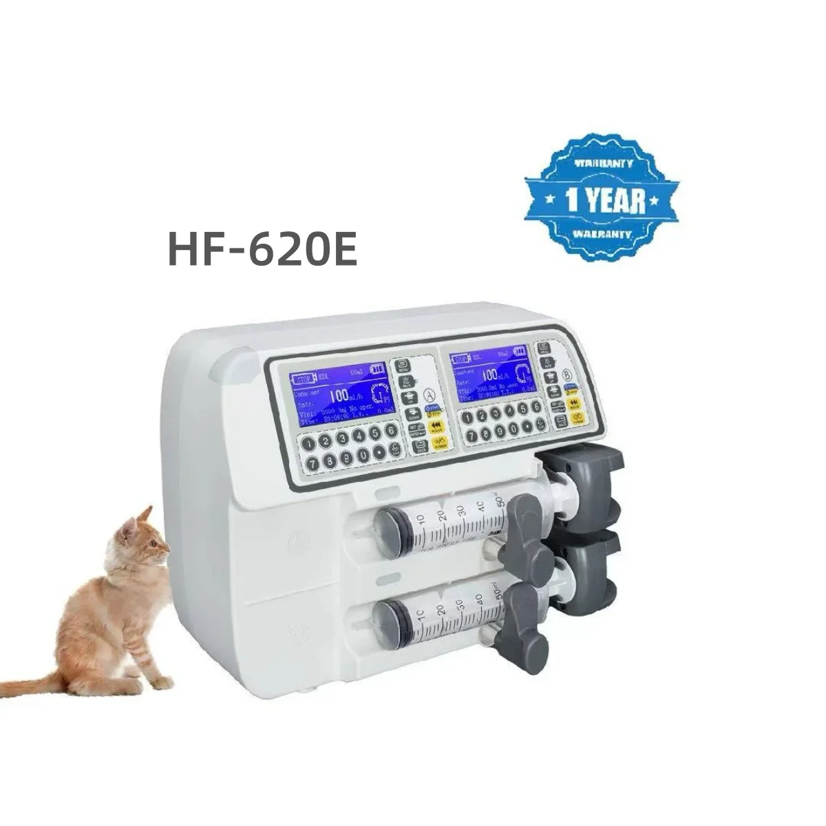 HF-610 Pet syringe pump veterinary clinic Intravenous fluids for small animals Single pump Double pump