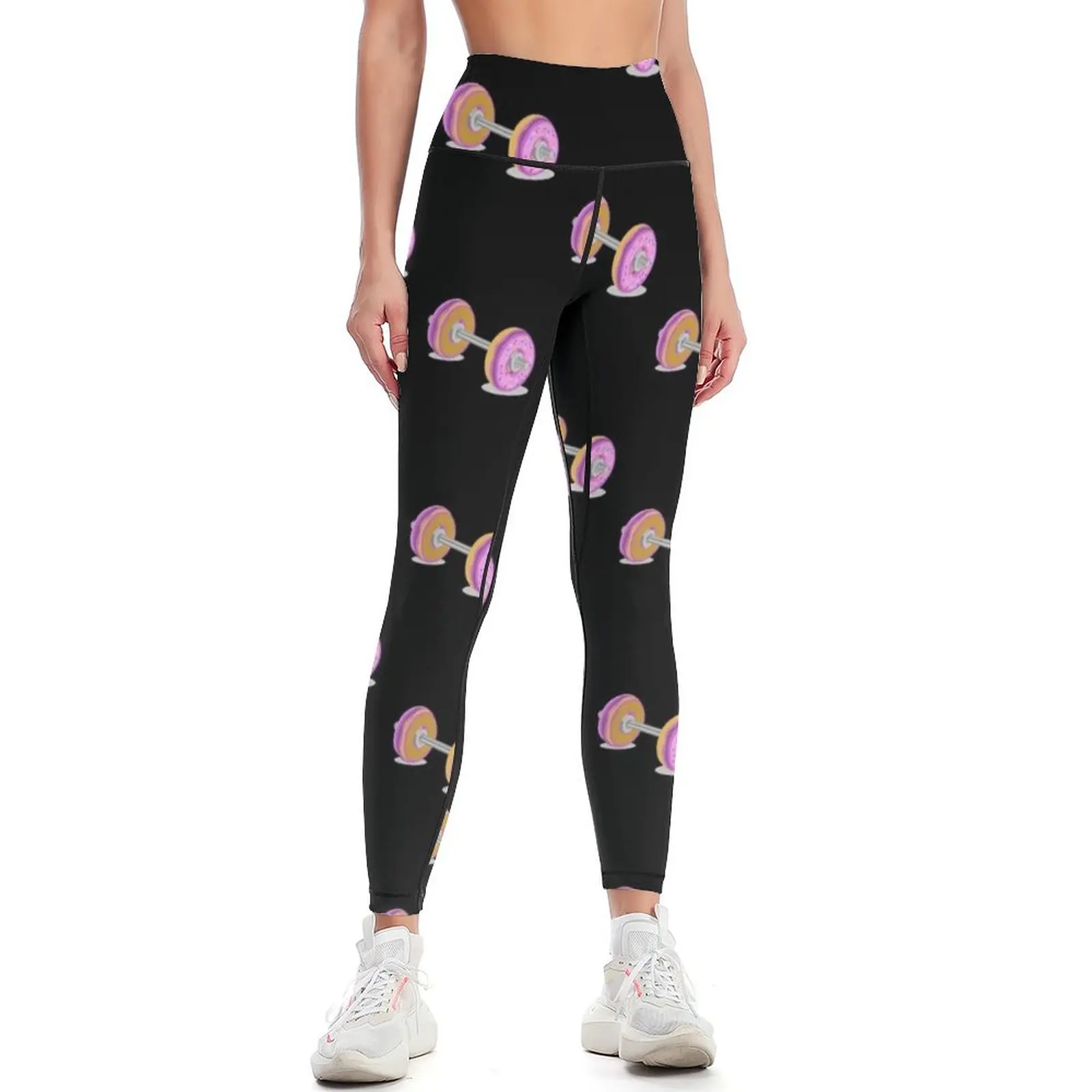 Donut Barbell Leggings for girls Female legging pants sportswear woman gym 2024 Womens Leggings