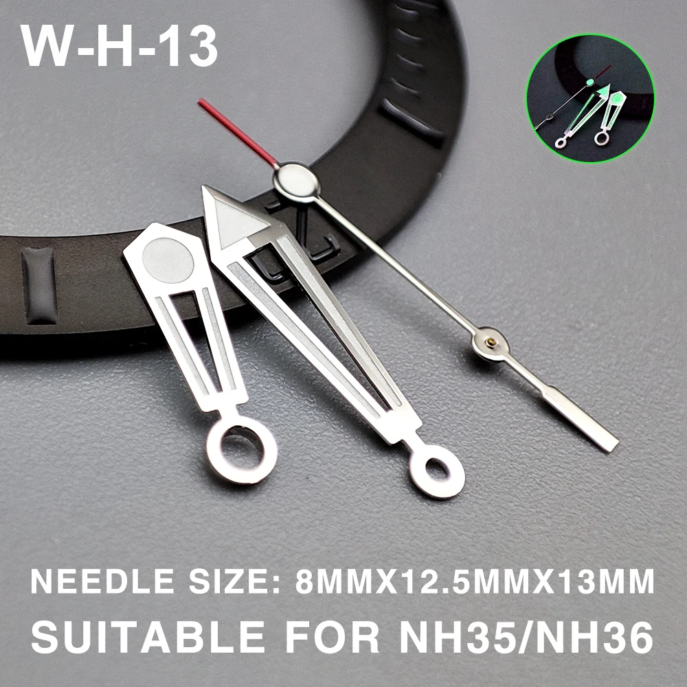 SUB/GMT/SKX Watch Hands Watch Needles Suitable For NH35/NH36 Movement Watches Green/Blue Luminous Modification Accessories