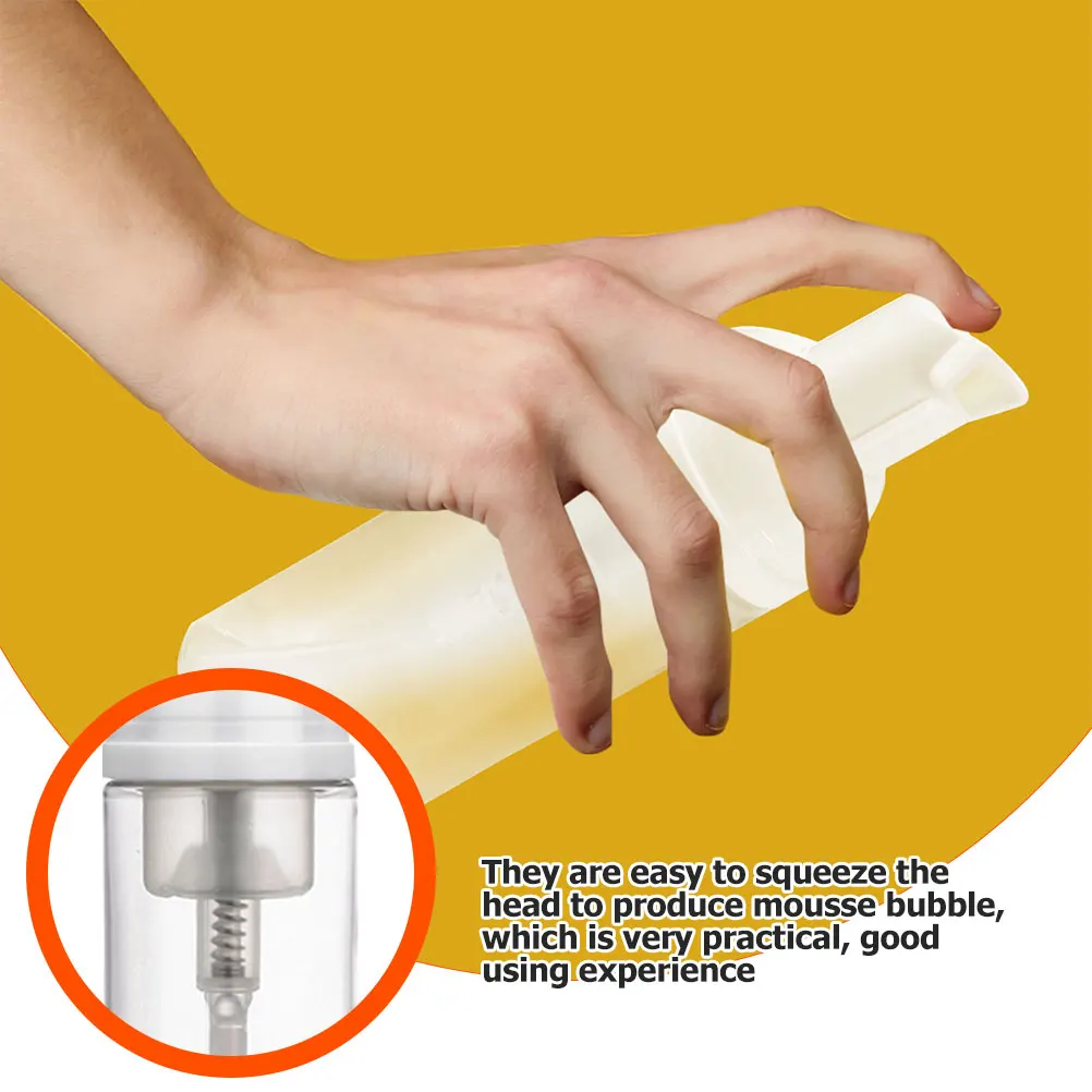 

Refillable Foaming Bottles Travel Containers Durable ABS Material Shampoo Hand Soap Mousse Dispenser Portable for Gift