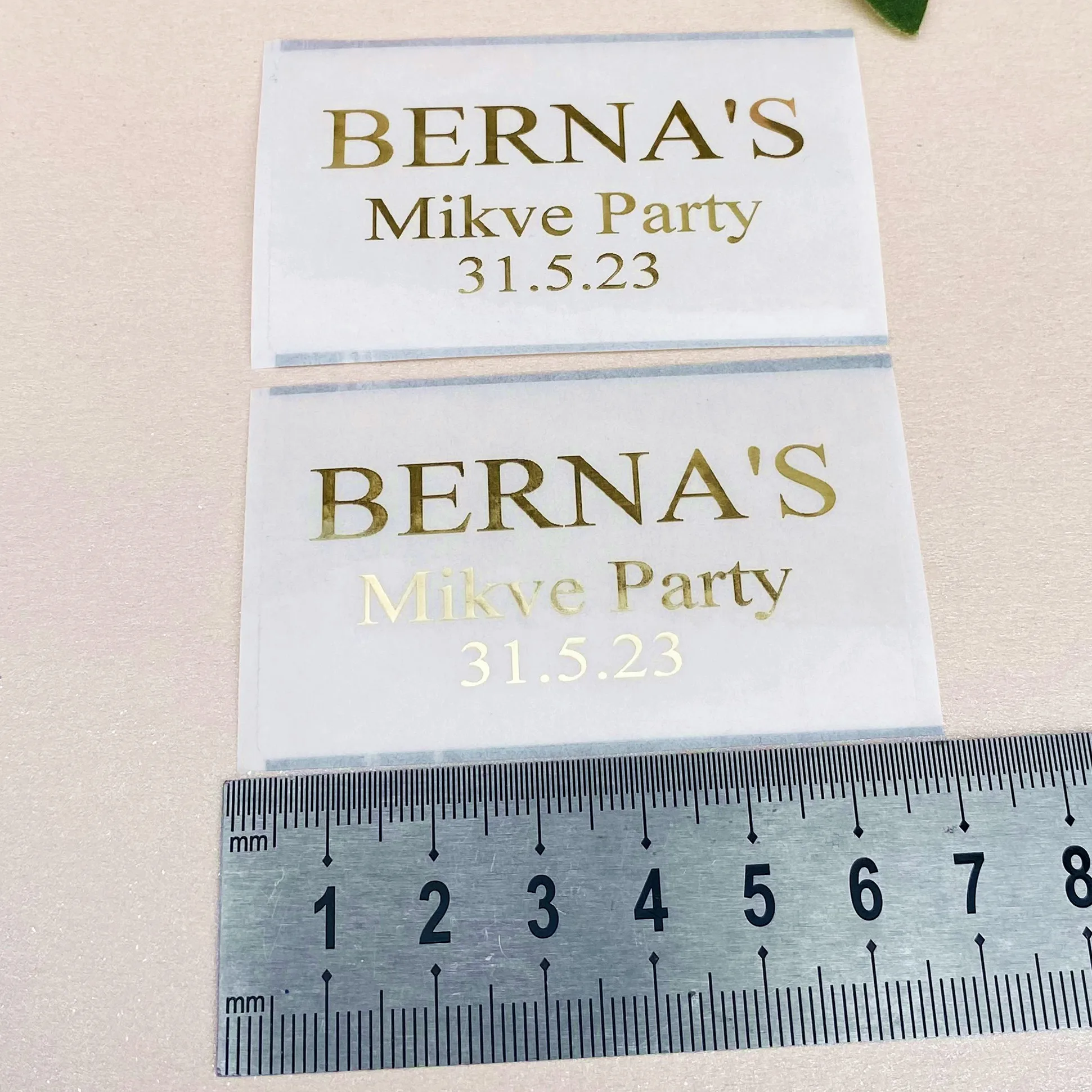 60 Personalized Mikve Party Decorations Candle Stickers Judaism Jewish Wedding Ceremonies Celebrations Decorations Labels