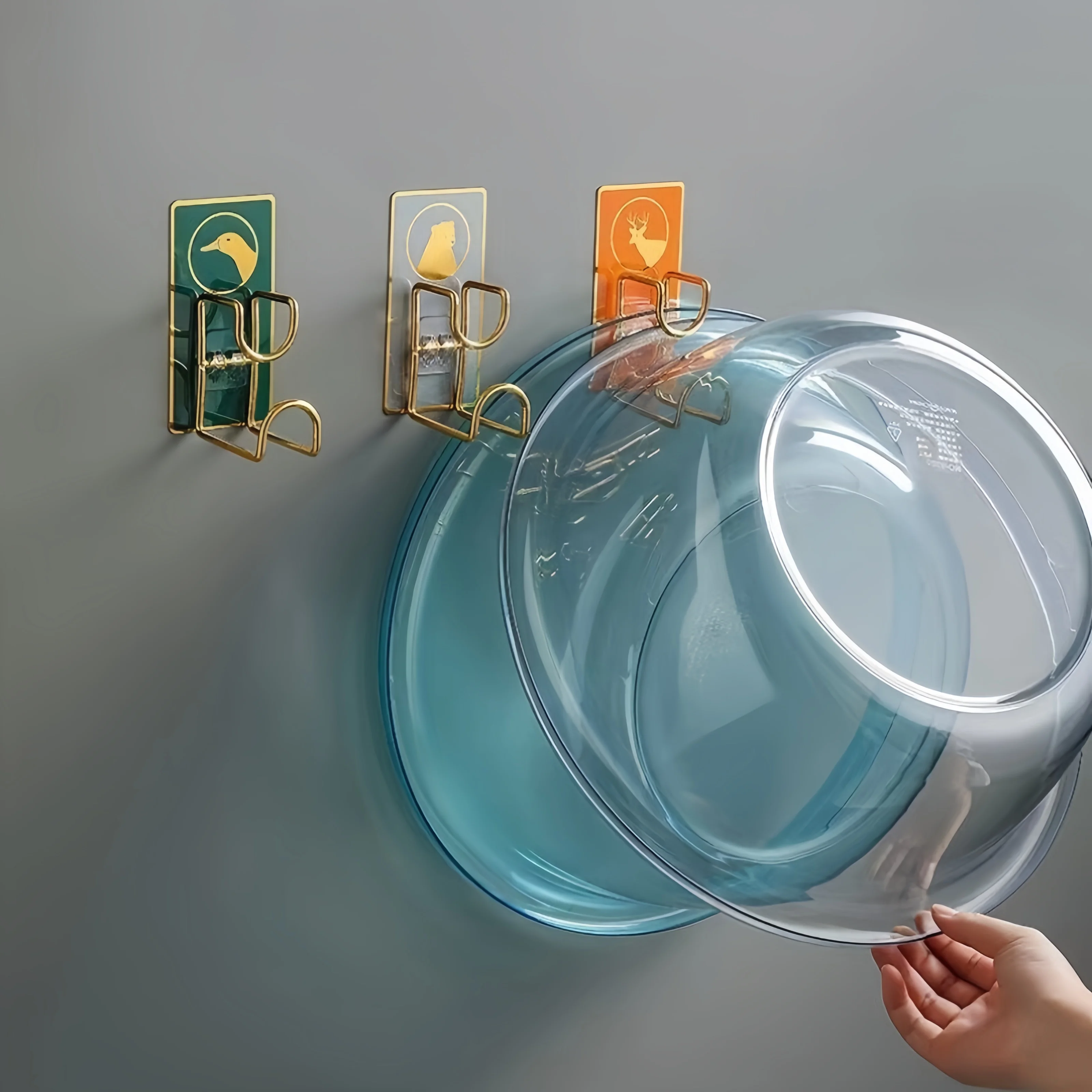 

1/4/5pcs Household Non Perforated Washbasin Hook Storage Rack Kitchen Adhesive Hook Bathroom Storage Rack Bathtub Key Hook