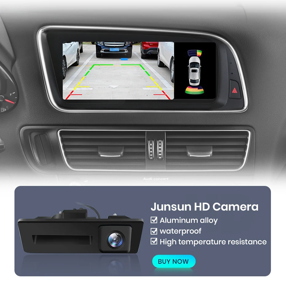 Junsun 8,8 Zoll Bluetooth Wireless CarPlay Android Auto Autoradio für Audi Q5 Q5L 2009-2016 GPS-Navigation 4G WiFi Multimedia-Stereoanlage – Detail 19
