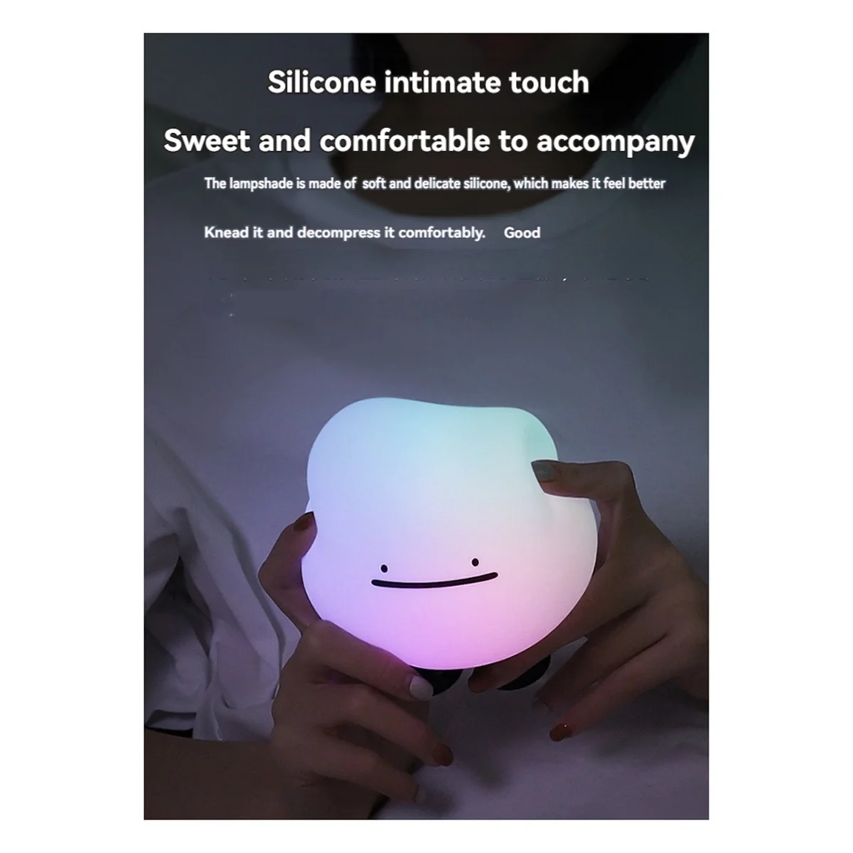 luce notturna dal vivo Claude Lampada da scrivania ricaricabile creativa Camera da letto dei cartoni animati Atmosfera romantica per bambini