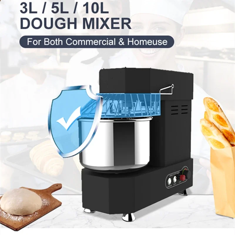 Mini table top 5l 10l 15l 12l 10 liter quart  5kg 3kg 5 kg litre spiral bread dough mixer household food mixers with accessories