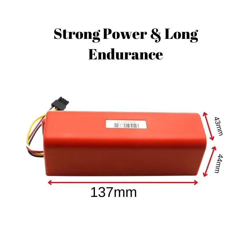 Imagem -04 - Bateria de Substituição do Aspirador Robótico 2p4s 5200s 14.4v 12800mah Xiaomi Roborock S55 S60 S65 S50 S51 s5 Max s6 Parts