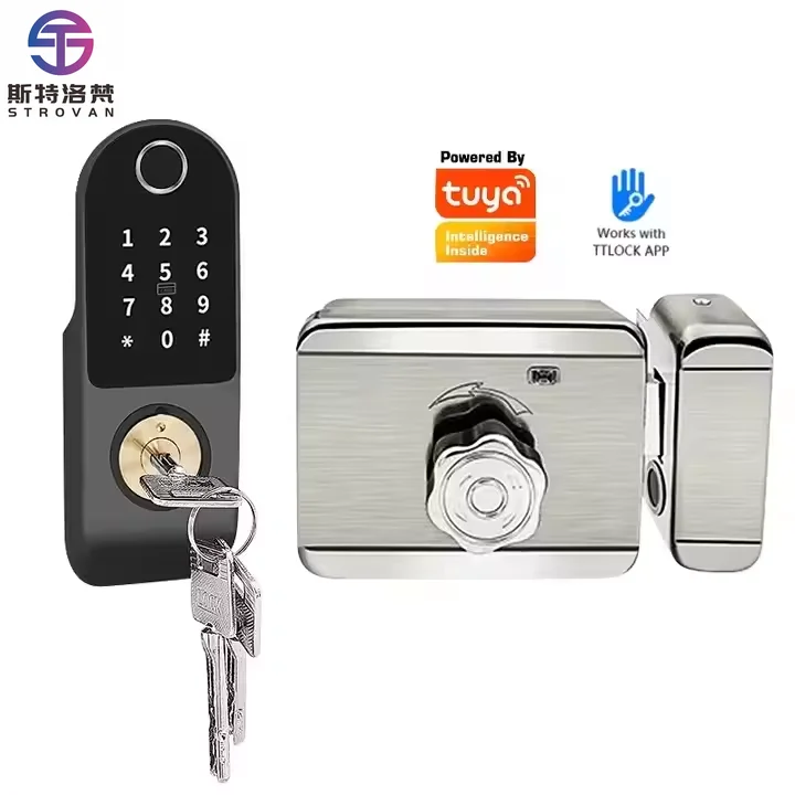 

ZXHK TTLOCK Wireless Fingerprint Smart Lock With 4 AA Battery for Apartment Indoor Access Control Security System