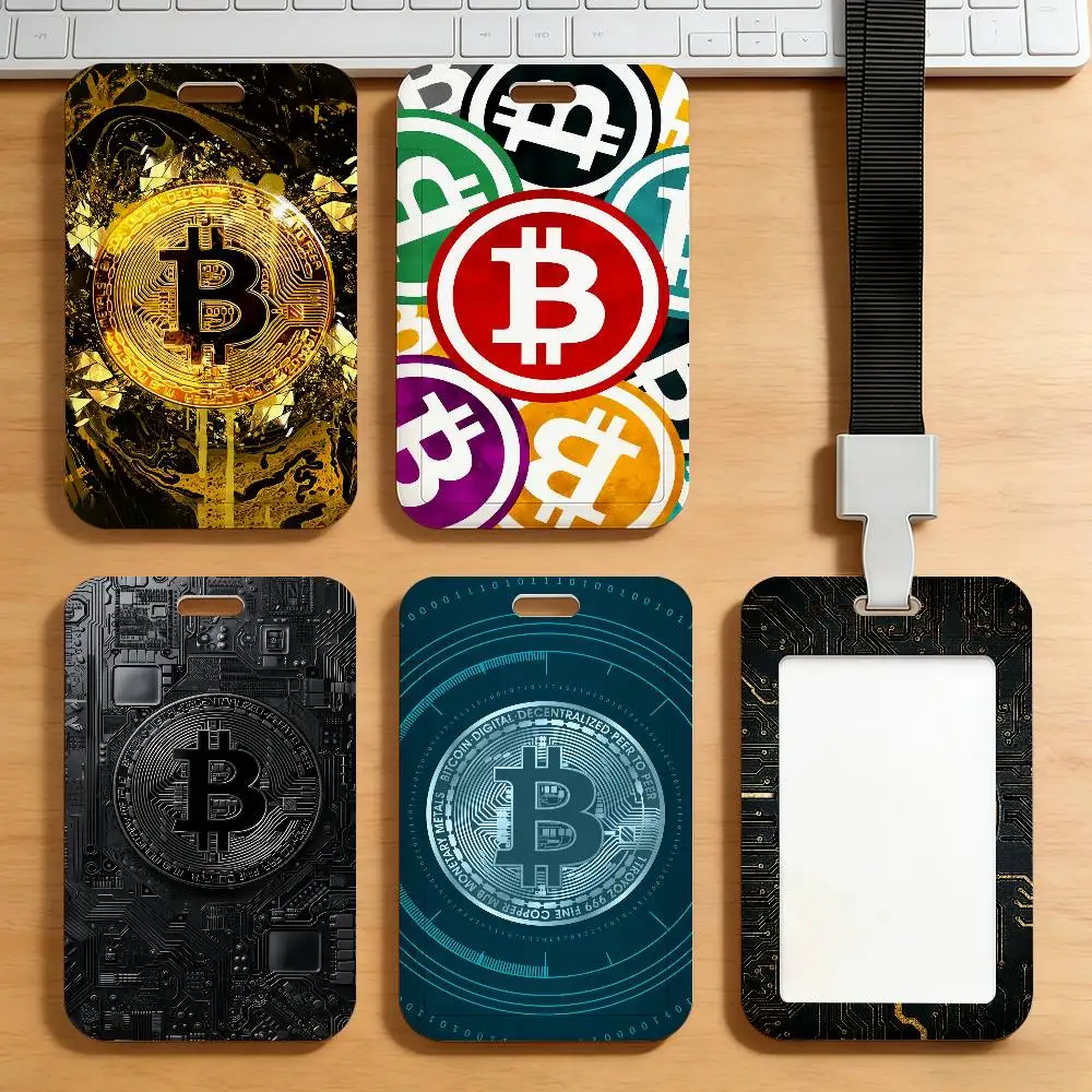 Luxury Bitcoin Fashion Card Holder Student Campus Meal Cards Public Transport Subway Cardcase