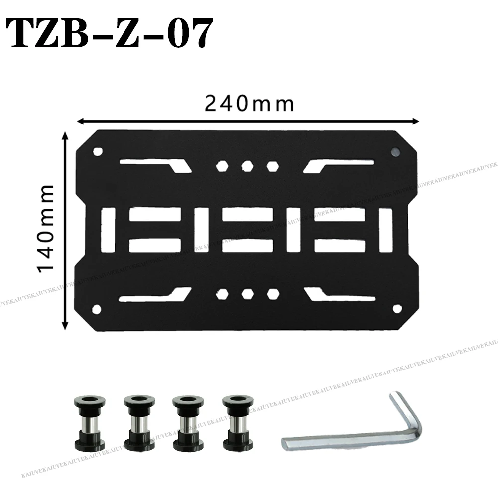 Motorcycle Molle Panel For Trunk Storage Aluminum alloy  Waterproof Tactical Universal Side Box Organizer Modular Storage