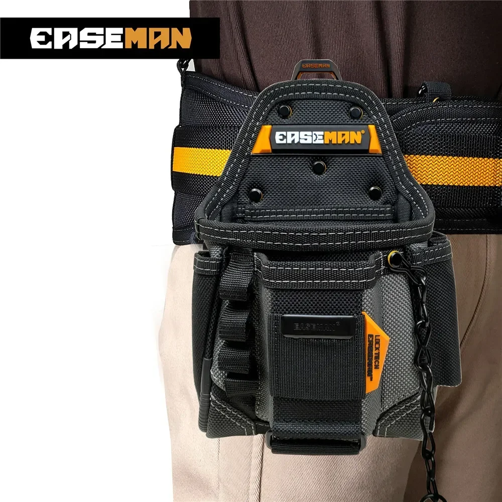 Electrician Tool Belt Bag 1680D Oxford Cloth Heavy Duty Quick Hook Tool Bag Waterproof Quality Tool Storage Organizer