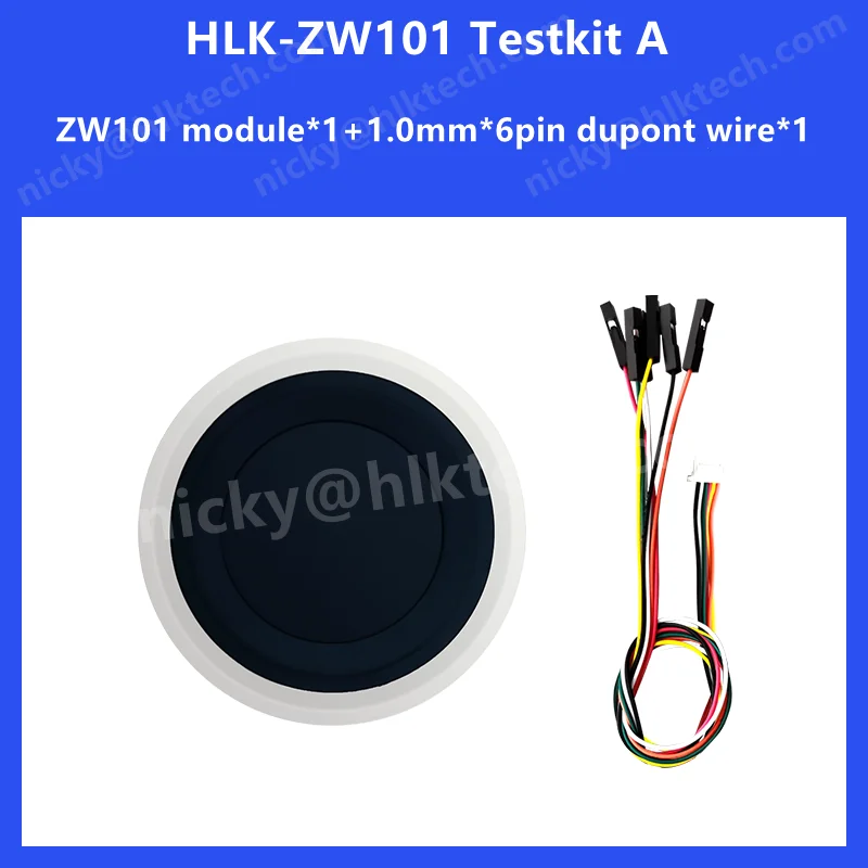 Hi-Link New Fingerprint Recognition Module HLK-ZW101 Low Power 50pcs finger Capacitive Semiconductor Fingerprint Sensor