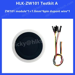 Free Ship Hi-Link 3.3V New Fingerprint Fast Recognition Module HLK-ZW101 Low Power Semi Fingerprint Sensor access control system