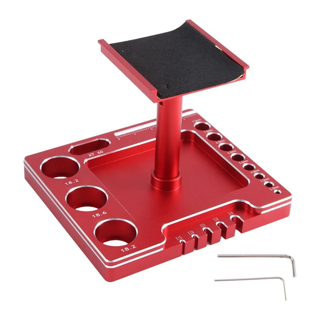 RC Repair Tools 1: 18 1: 24 for TRX4M SCX24 Fcx24 Repair Bench Shunting Bench Welding Bench, Red