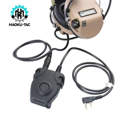 Tactical Headset PTT Kenwood Motorola Yeasu Midland Ver Civilian Communication Earphone Intercom Adapter Converter Accessories