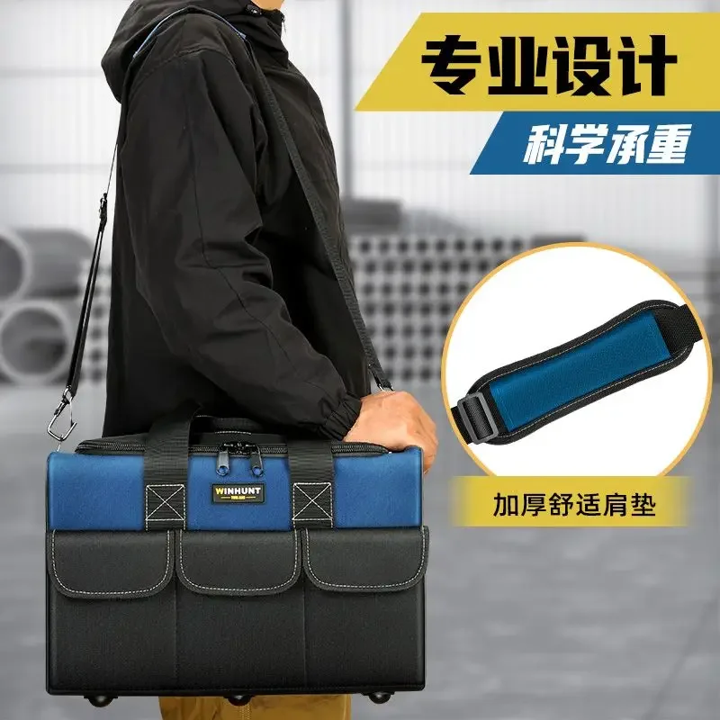 Electrical tools special handbag multi-functional strong portable large capacity thick wear-resistant durable shoulder tool bag