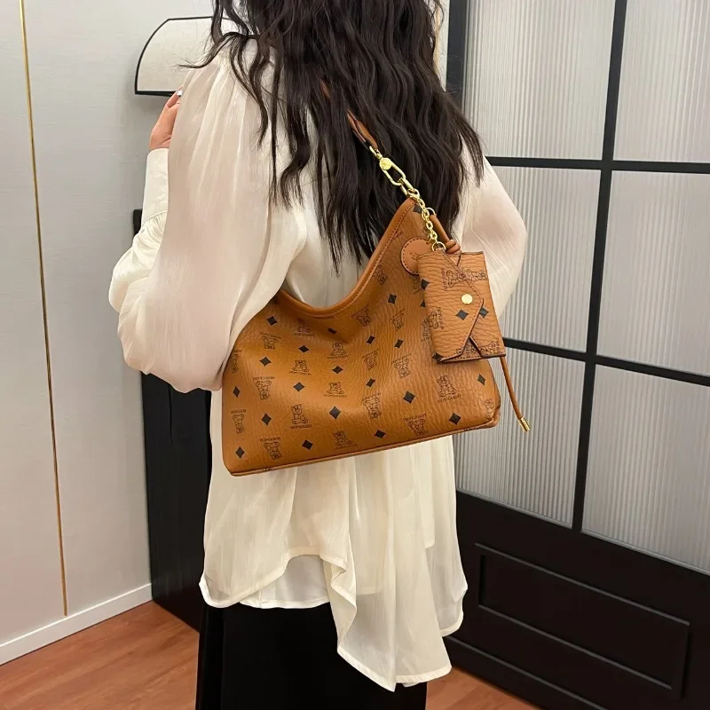

Classic Elegant Leather Crossbody Bag Women's Designer Shoulder Handbag Luxury Tote Purse For Ladies Office Travel